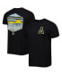 Фото #1 товара Men's Black Appalachian State Mountaineers Landscape Shield T-shirt