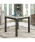 5-Piece Faux Marble Dining Set with Upholstered Chairs