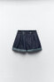 Z1975 paperbag bermuda shorts with belt loops