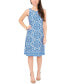 ფოტო #1 პროდუქტის Petite Sleeveless Keyhole-Back Jersey Dress