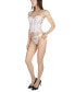 Фото #3 товара Women's 2 Piece Harlow Floral Lace Bustier and Panty Lingerie Set