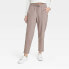 Фото #1 товара Women's Stretch Woven Taper Pants - All in Motion Dark Brown S