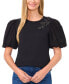 ფოტო #4 პროდუქტის Women's Puff-Sleeve Bead-Embellished Top