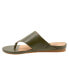 Фото #4 товара Softwalk Chandler S2306-341 Womens Green Narrow Leather Thong Sandals Shoes 10