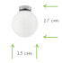 Фото #10 товара Потолочный светильник MeineWunschleuchte LED, Ø15cm, стеклянный шар, белый