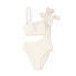 Фото #5 товара Women's One Shoulder Bow Cut Out One Piece Swimsuit - Shade & Shore Off-White XL