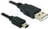Delock 82311 - 3 m - USB A - Mini-USB B - USB 2.0 - Male/Male - Black