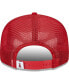 ფოტო #5 პროდუქტის Men's Red Los Angeles Angels Team Color Trucker 9FIFTY Snapback Hat