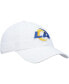 ფოტო #5 პროდუქტის Men's '47 White Los Angeles Rams Logo Clean Up Adjustable Hat