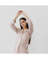 ფოტო #2 პროდუქტის Women's Long Sleeve Stretch-Knit Viscose from Bamboo Pajama Set