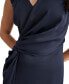 Women's V-Neck Side-Knot Sleeveless Gown