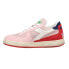 Diadora Mi Basket Low Lampone Italia Lace Up Mens Pink, Red Sneakers Casual Sho