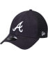 Фото #1 товара Men's Navy Atlanta Braves Trucker 9FORTY Adjustable Snapback Hat