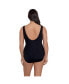 Фото #3 товара Women's Faux Surplice Tank One-Piece Swimsuit