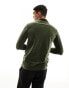 Фото #2 товара ASOS DESIGN muscle fit long sleeve t-shirt in velour with turtle neck in khaki