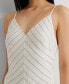 ფოტო #4 პროდუქტის Women's Sleeveless Chevron Gown