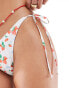 Bright Swimwear maria berry bliss tie side bikini bottom in white