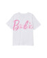 ფოტო #1 პროდუქტის Little Girls Drop Shoulder Short Sleeve Graphic T-shirt