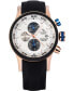 ფოტო #1 პროდუქტის Men's Speedboat Black Silicone Performance Timepiece Watch 46mm