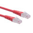 Фото #1 товара rOLINE S/FTP Patch Cord Cat.6, red 1.0m сетевой кабель Красный 21.15.1331