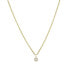 Diamond Small Disc Pendant Necklace