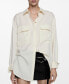 ფოტო #1 პროდუქტის Women's Oversized Lyocell Shirt