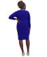 Women's Surplice-Neck Twist Front Sheath Dress