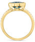 ფოტო #3 პროდუქტის EFFY® Sky Blue Topaz (2-1/3 ct. t.w.) & Diamond (1/10 ct. t.w.) Ring in 14k Gold