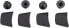 Фото #1 товара SRAM RED/Force eTap AXS Crank Chainring Bolt Kit - For 1x, Aluminum, Black, D1