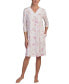 Фото #1 товара Women's Floral Lace-Trim Nightgown