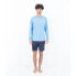 Фото #5 товара Рашгард HURLEY Everyday Hybrid Upf Ls UV с длинным рукавом - Bliss Blue