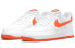 Фото #4 товара Кроссовки мужские Nike Air Force 1 Low бело-оранжевые