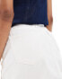 DTT Tall Gabby high waist denim skirt in white