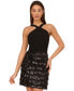 ფოტო #4 პროდუქტის Women's Sequined Halter Dress