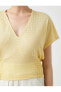 Фото #44 товара Kadın Giyim Bluz V Yaka 2sak50029ek Sarı Sarı