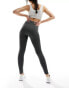 Фото #1 товара ONLY high waisted seamless leggings in grey