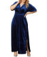 ფოტო #2 პროდუქტის Women's Plus Size Verona Velvet Evening Gown