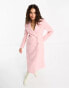 Фото #8 товара Forever New Petite oversized open maxi coat in powder pink