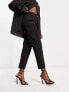 River Island button cigarette trouser in black