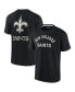 ფოტო #1 პროდუქტის Men's and Women's Black New Orleans Saints Super Soft Short Sleeve T-shirt