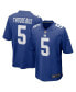 ფოტო #1 პროდუქტის Big Boys Kayvon Thibodeaux Royal New York Giants Game Jersey