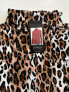 Фото #2 товара Jones New York Shirt Women’s Turtleneck Animal Print Leopard Top Size Large New