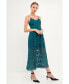 ფოტო #2 პროდუქტის Women's Lace Cami Midi Dress