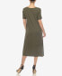 ფოტო #2 პროდუქტის Women's Short Sleeve Midi Dress