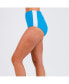 Фото #2 товара Women's Plus Size Color Block High-Waisted Bikini Bottom