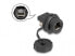 Delock RJ45 Cat.6A Coupler with protective cap for built-in installation IP67 dust and waterproof - Cat6a - Black - Metal - Plastic - IP67 - 31.6 mm - Polybag