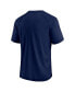 Фото #4 товара Men's Navy Denver Broncos Hail Mary Raglan T-shirt