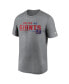 Фото #3 товара Men's Heather Gray New York Giants Legend Team Shoutout Performance T-shirt