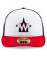 Men's White and Navy Washington Nationals Alternate 2020 Authentic Collection On-Field Low Profile Fitted Hat Бело-синий, 7 - фото #5