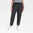 Фото #2 товара Women's Stretch Woven Taper Pants - All in Motion Black L